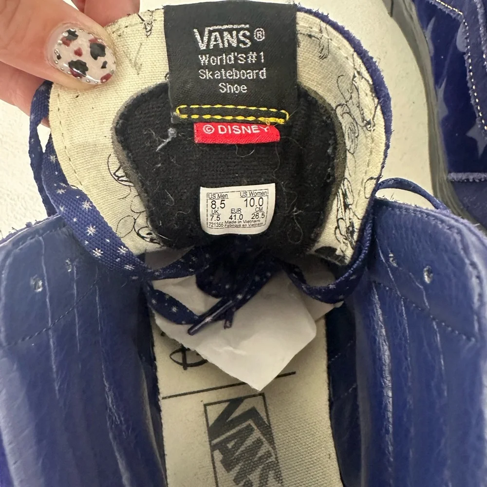 Rare Disney x Vans Sk8-Hi “Sorcerer’s Apprentice” Size 8.5 Men / 10 Women - Picture 7 of 8